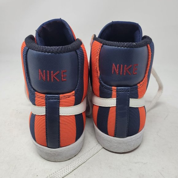 Nike Blazer SP LE Mid High Team Orange Obsidian Navy BLue 379416-811 Aub… - Picture 6 of 16